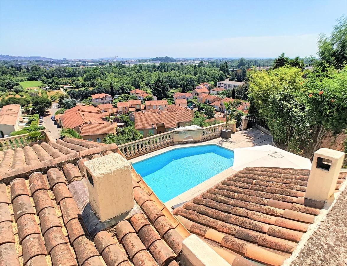 3 Bedrooms Villa Near Cannes - Pool & Jacuzzi - Sea View Mandelieu Dış mekan fotoğraf